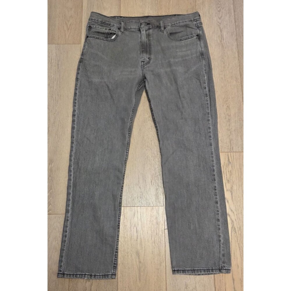 Levi’s 514 Straight Leg Jeans Mens 38x32 Gray Wash Mid Rise Classic Fit Denim